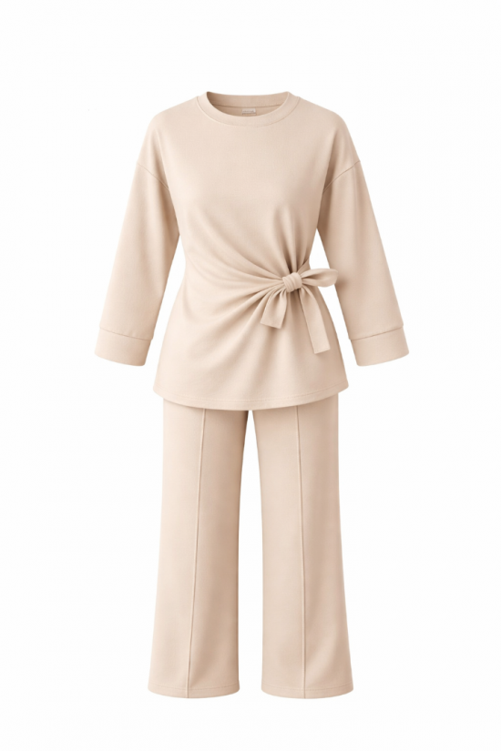 Set strikdetail beige