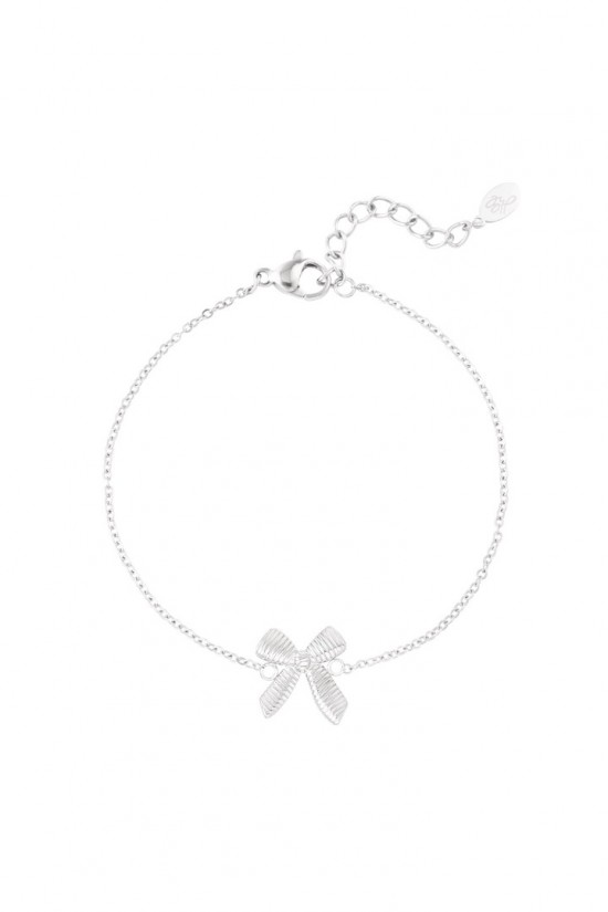 Armband strik zilver