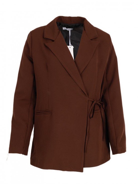 Azzurro blazer donkerbruin