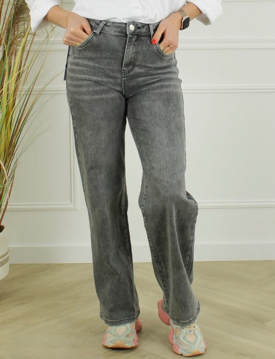 Goodies wide leg jeans grijs