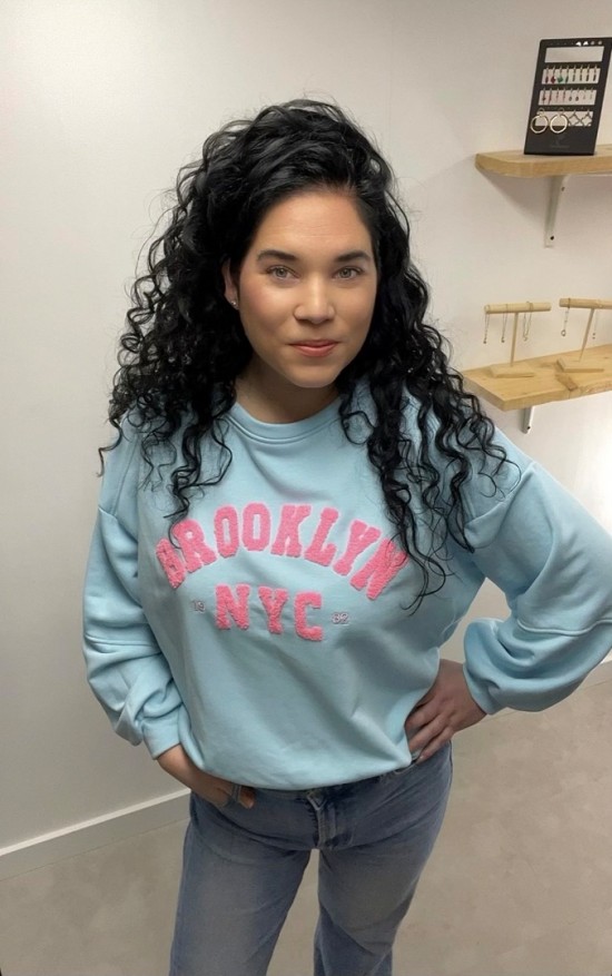 Sweater Brooklyn lichtblauw