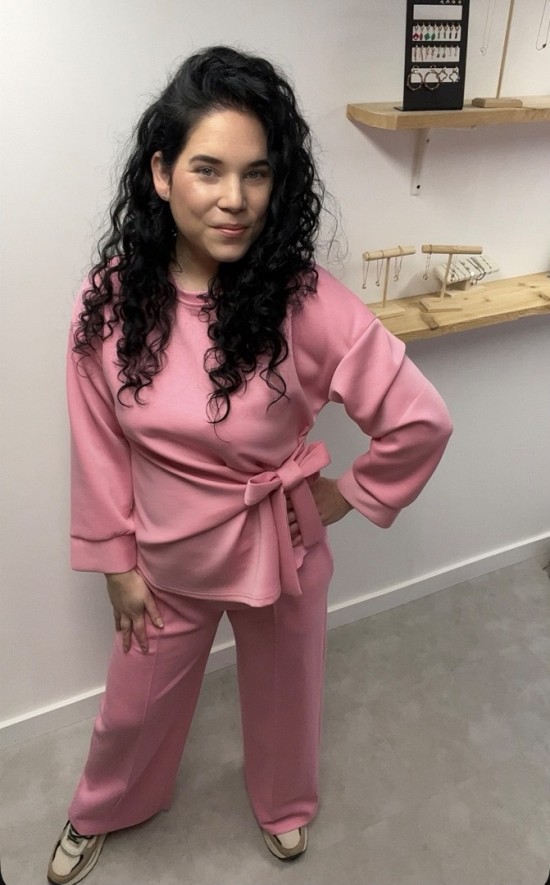 Set strikdetail roze