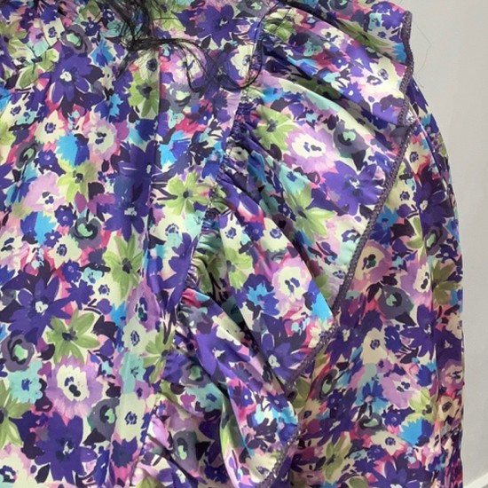 Azzurro blouse bloemenprint paars