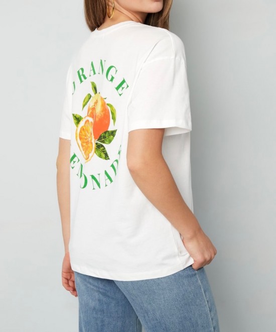 T-shirt orange lemonade off white
