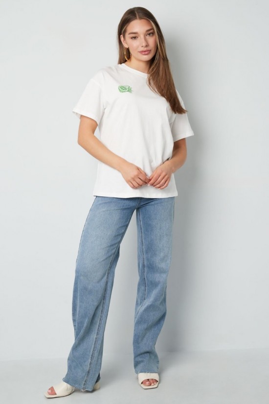 T-shirt orange lemonade off white