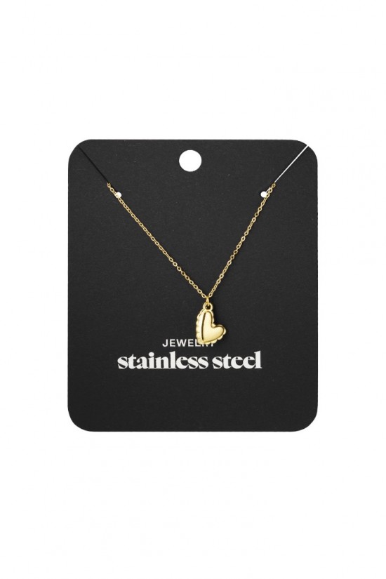 Ketting omrand hart goud