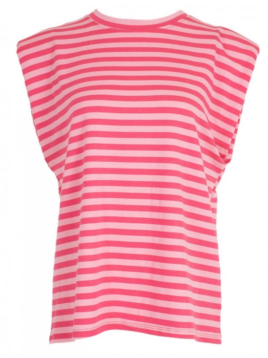 Azzurro gestreepte top roze