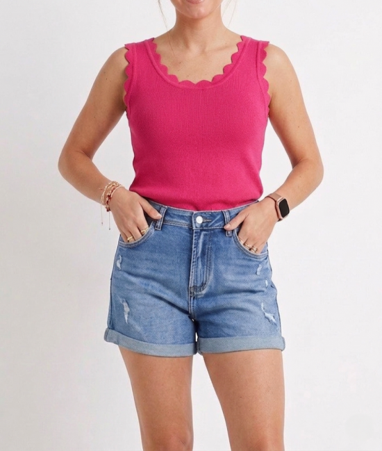 Azzurro schub top fuchsia