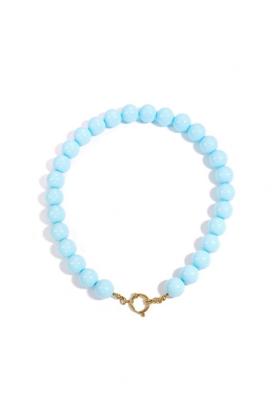 Kralenketting babyblauw