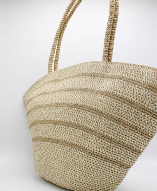 Strandshopper Licht Beige Goud