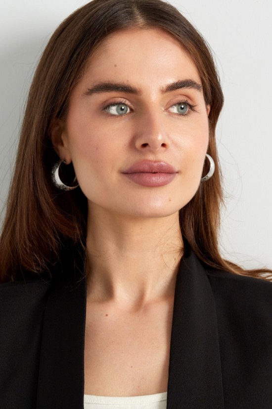 Oorbellen Sun zilver