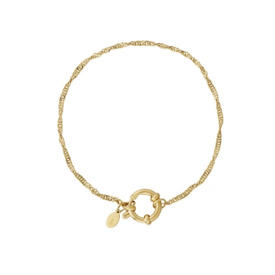 DIY armband kleine schakel goud