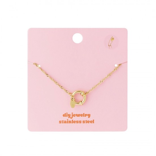 DIY armband kleine schakel goud