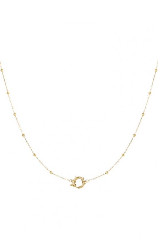 DIY ketting kleine bolletjes goud