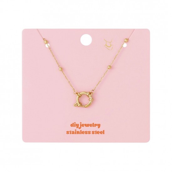 DIY ketting kleine bolletjes goud