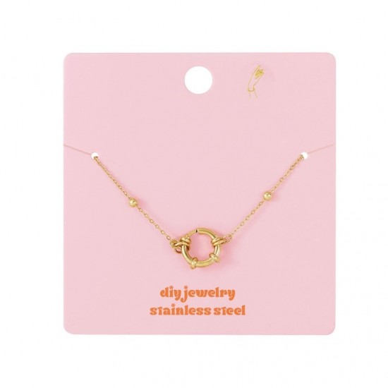 DIY armband kleine bolletjes goud