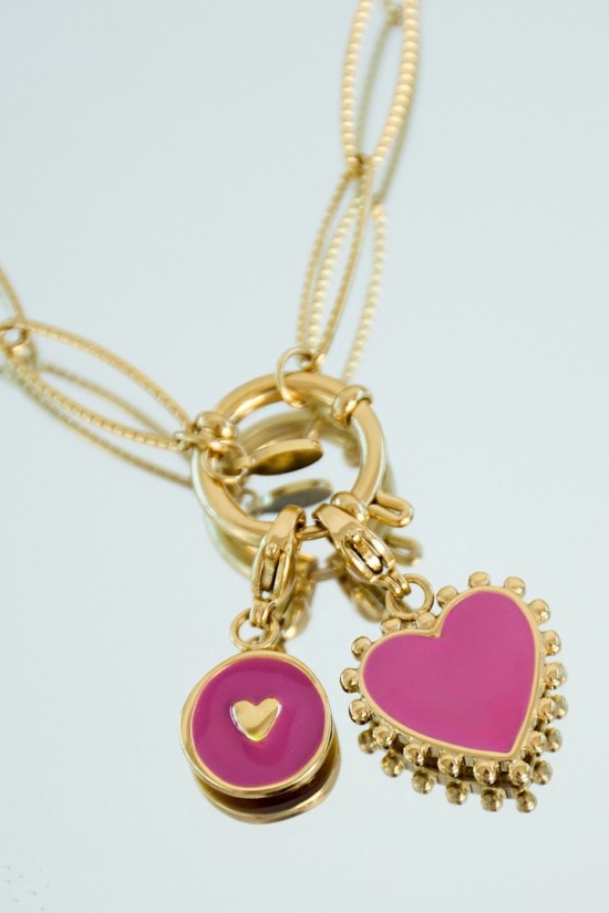 Bedel munt hart roze rood