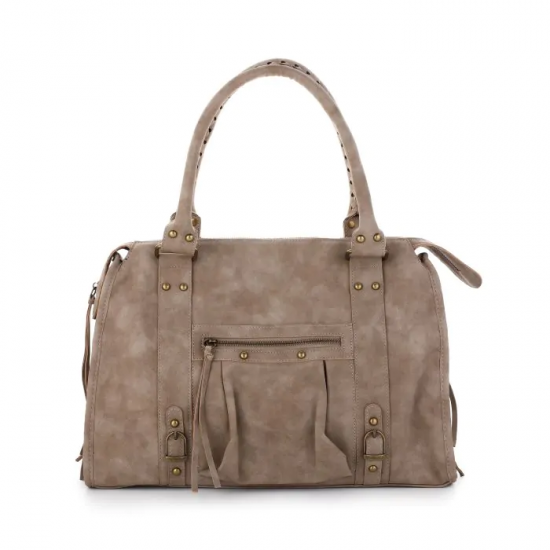 Schoudertas groot khaki