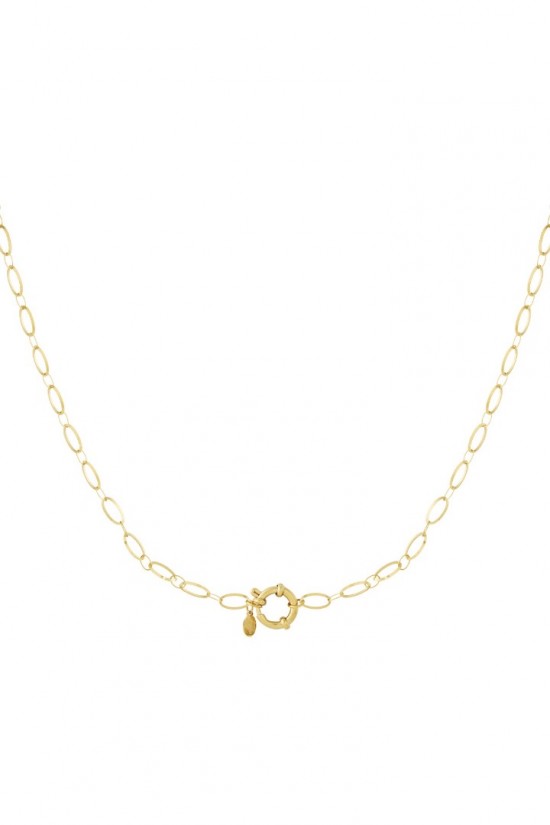 DIY ketting grove schakel goud