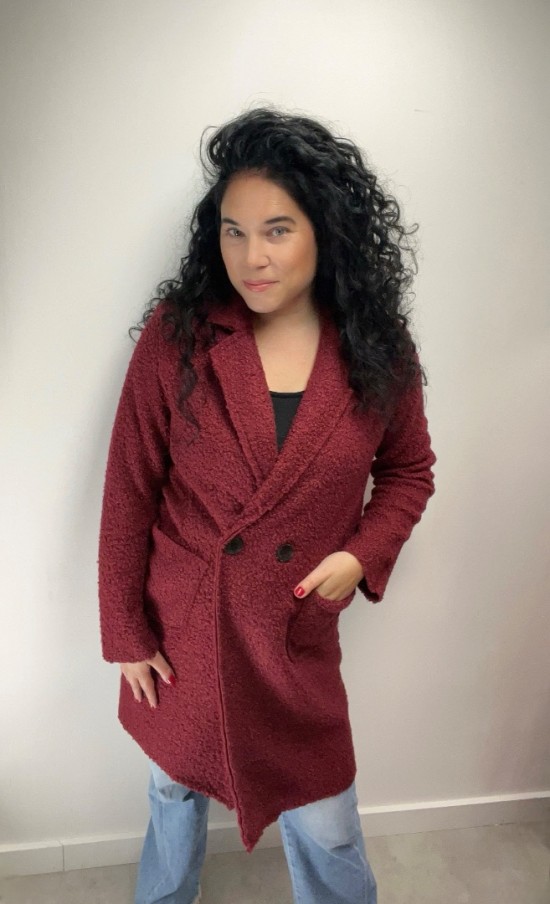 Teddy jas bordeaux