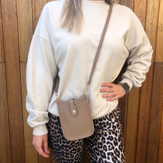 Telefoontas City bruin