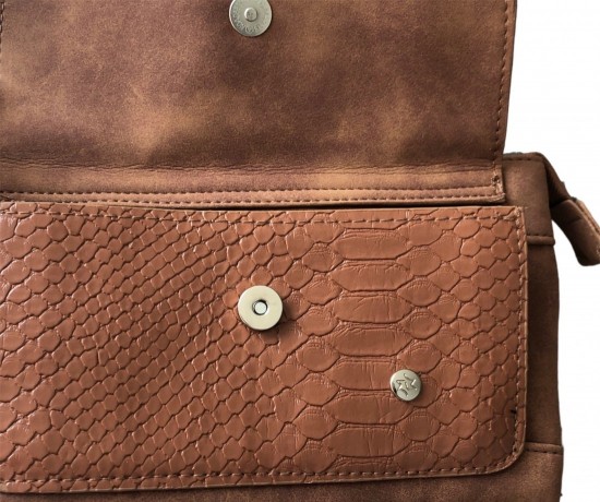 Crossbody tas Cheetah cognac