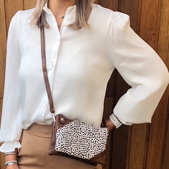 Crossbody tas Cheetah brown