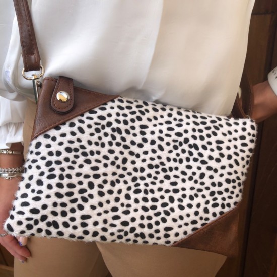 Crossbody tas Cheetah brown