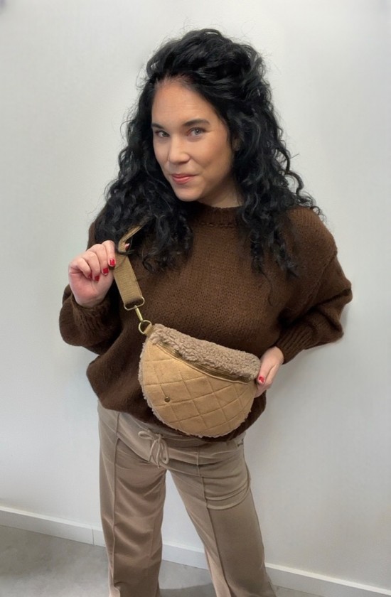 Wauw sweater donkerbruin