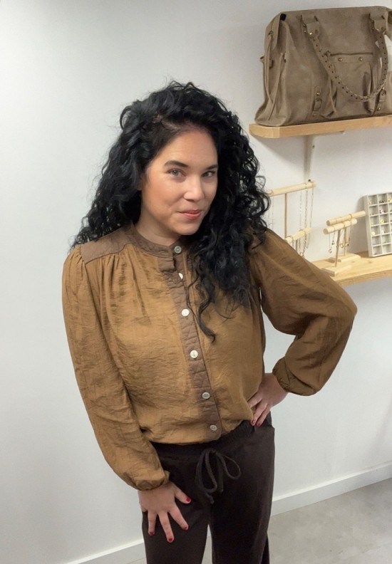 Wauw blouse cognac