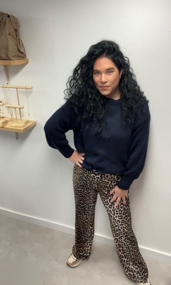 Wauw sweater donkerblauw