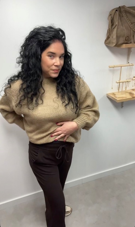 Wauw jogger donkerbruin