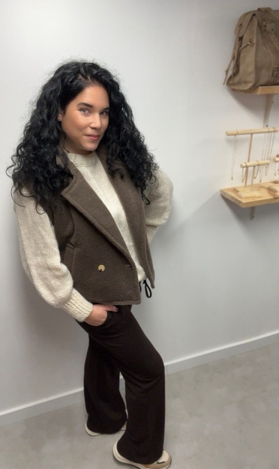 Wauw jogger donkerbruin