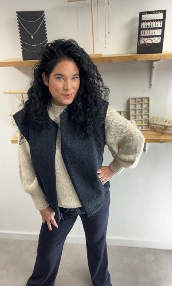 Wauw gilet donkerblauw